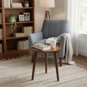 [MIS-008] Designer Ring Side Table | Hand Designed Table  | Online Wooden Product | Best Wooden Product | Krimadh Products | Ring Side for Home Kitchen or Dining Room And Bed Room |  Ring Side