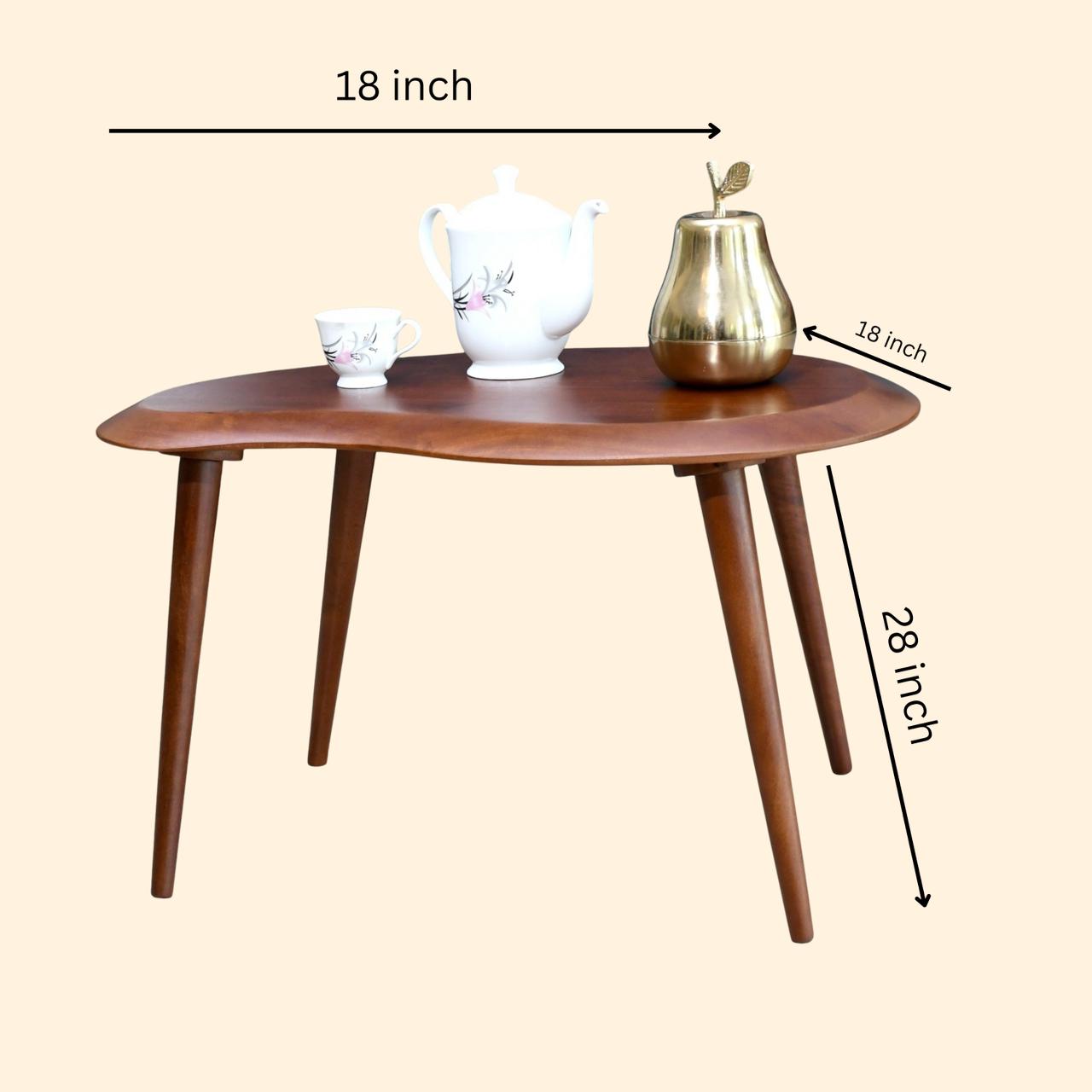 Cashew Shaped Coffee Table | Hand Designed Table | Online Wooden Product | Best Wooden Product | Krimadh Products | Coffee Table for Home Kitchen or Dining Room And Bed Room | Office Coffee Table | Primum Coffee Table