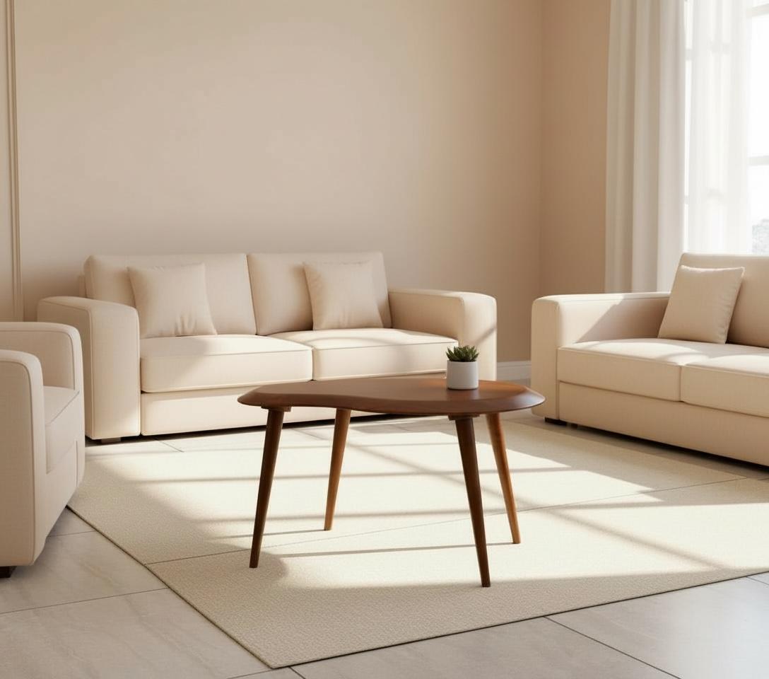 Cashew Shaped Coffee Table | Hand Designed Table | Online Wooden Product | Best Wooden Product | Krimadh Products | Coffee Table for Home Kitchen or Dining Room And Bed Room | Office Coffee Table | Primum Coffee Table