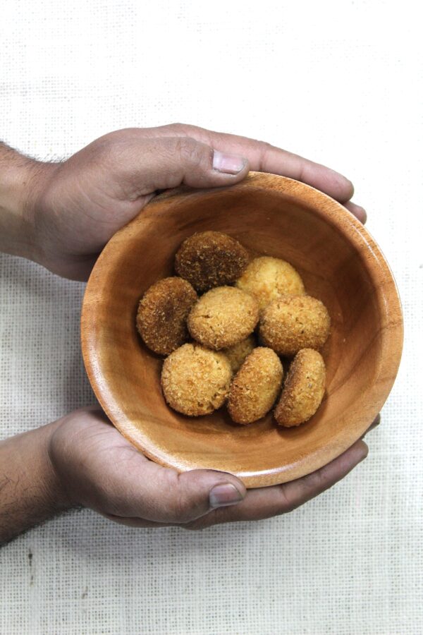 SET OF 3 SERVING BOWL BROWN | WOODEN BOWL | KITCHEN APPLIANCES | SERVING BOWL | MANGIFERA INDICA SERVING BOWL | KRIMADH PRODUCTS | KITCHEN APPLIANCES
