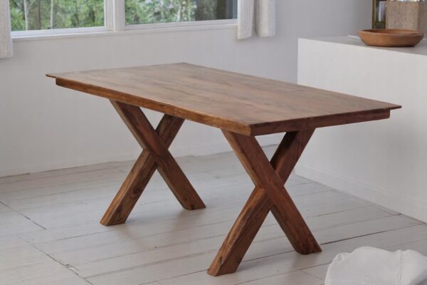 6 SEATER X SHAPED ELEGANT DINING TABLE | DINING TABLE | BUY DINNER TABLE | PREMIUM WOODEN TABLE | KRIMADH PRODUCTS