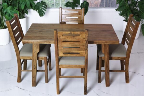 Modern design 4 seater dining table | Buy dining table online | Wooden dining table | Krimadh products | Dining table for home | Dinner table
