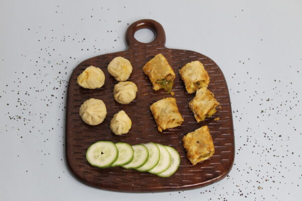 Wooden Platter Set of 2 | Natural Brown Finish | Durable & Food-Safe