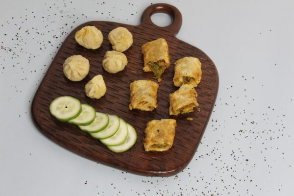 Wooden Platter Set of 2 | Natural Brown Finish | Durable & Food-Safe
