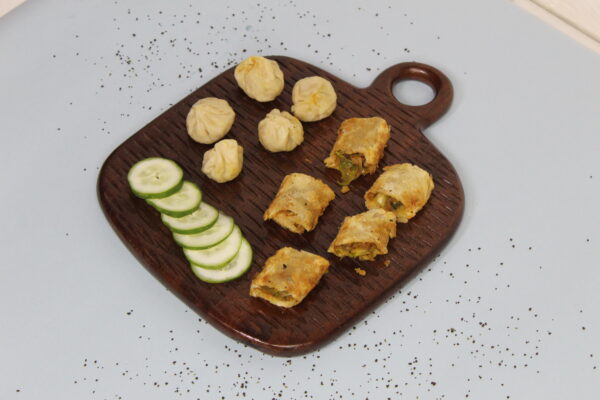 Wooden Platter Set of 2 | Natural Brown Finish | Durable & Food-Safe