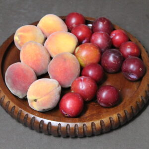 Wooden Round Platter Set of 3 | Mango Wood (Mangifera Indica) | Hand-Carved | Natural Brown Finish