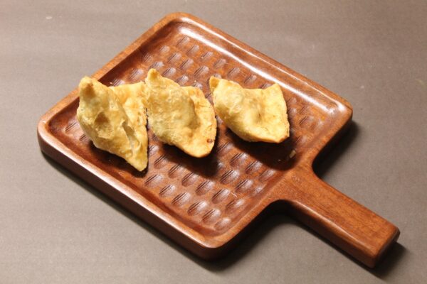 Wooden Square Platter Set of 3 | Mango Wood (Mangifera Indica) | Natural Brown Finish