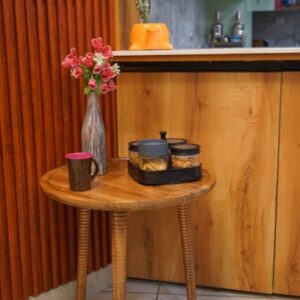 [MIS-008] Designer Ring Side Table | Hand Designed Table  | Online Wooden Product | Best Wooden Product | Krimadh Products | Ring Side for Home Kitchen or Dining Room And Bed Room |  Ring Side - L