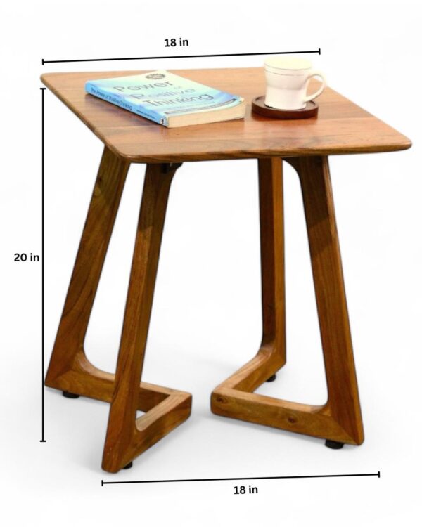 [MIS027] MODERN SQUARE | Wooden Side Table | Krimadh Home Decor