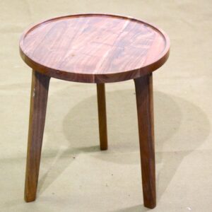 [ MIS - 025 ] | Wooden Round Side Table | Krimadh Home Decor