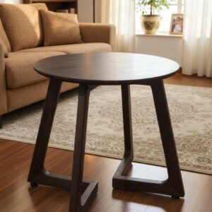 [ MIS - 026 ] | Antique Round Side Table | Acacia | Krimadh Home Decor