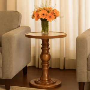 [MIS-013] Premium American Designer Table | Acacia Wood | Krimadh Home Decor | Premium Side Table | Premium Design Side Table for Home